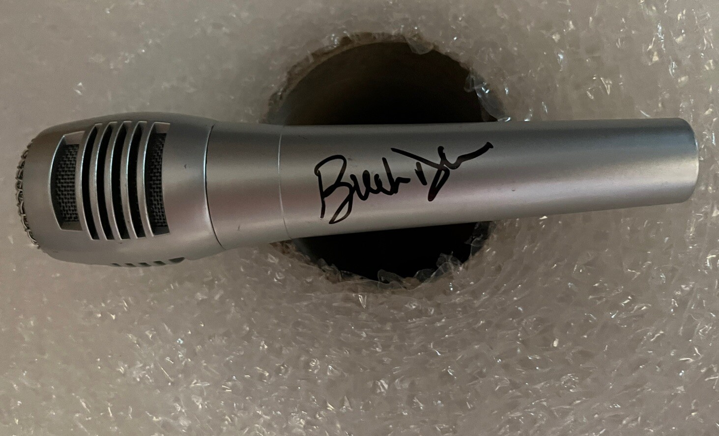 BLUE OYSTER CULT BUCK DHARMA SIGNED AUTOGRAPHED MICROPHONE 🎤 ACOA CERTIFIED...