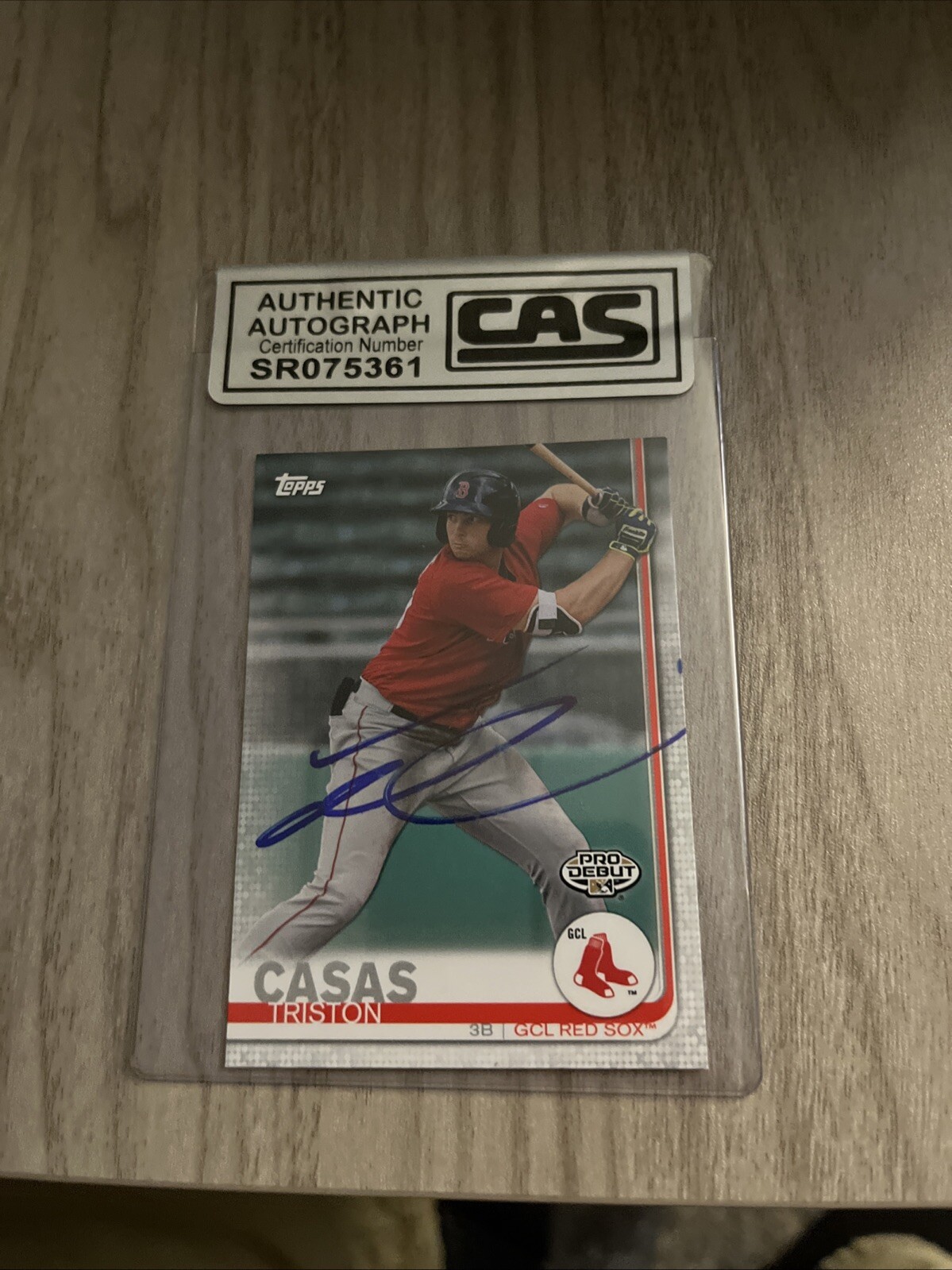 2019 Topps Pro Debut Triston Casas Auto Boston Red Sox Autograph CAS COA
