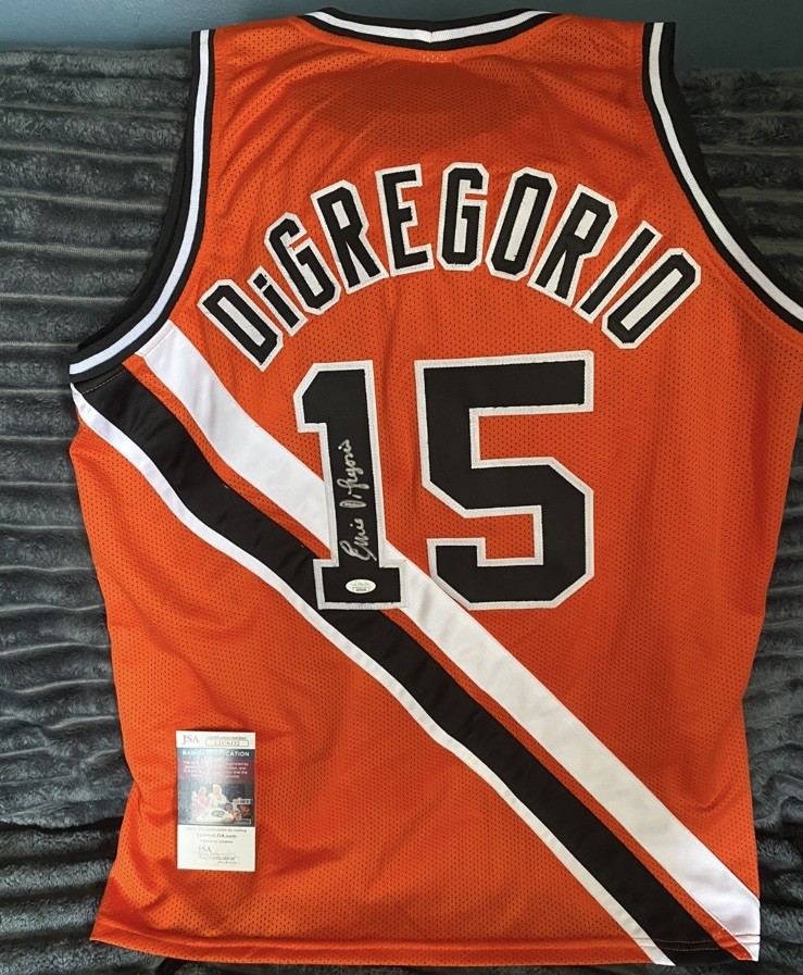 BUFFALO BRAVES- ERNIE DIGREGORIO SIGNED AUTOGRAPH JERSEY JSA  COA 1974 ROY XL