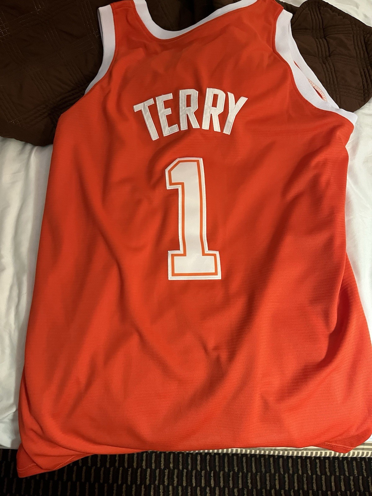 TEXAS LONGHORNS RODNEY TERRY JERSEY SIZE LARGE HEAD COACH BASKETBALL