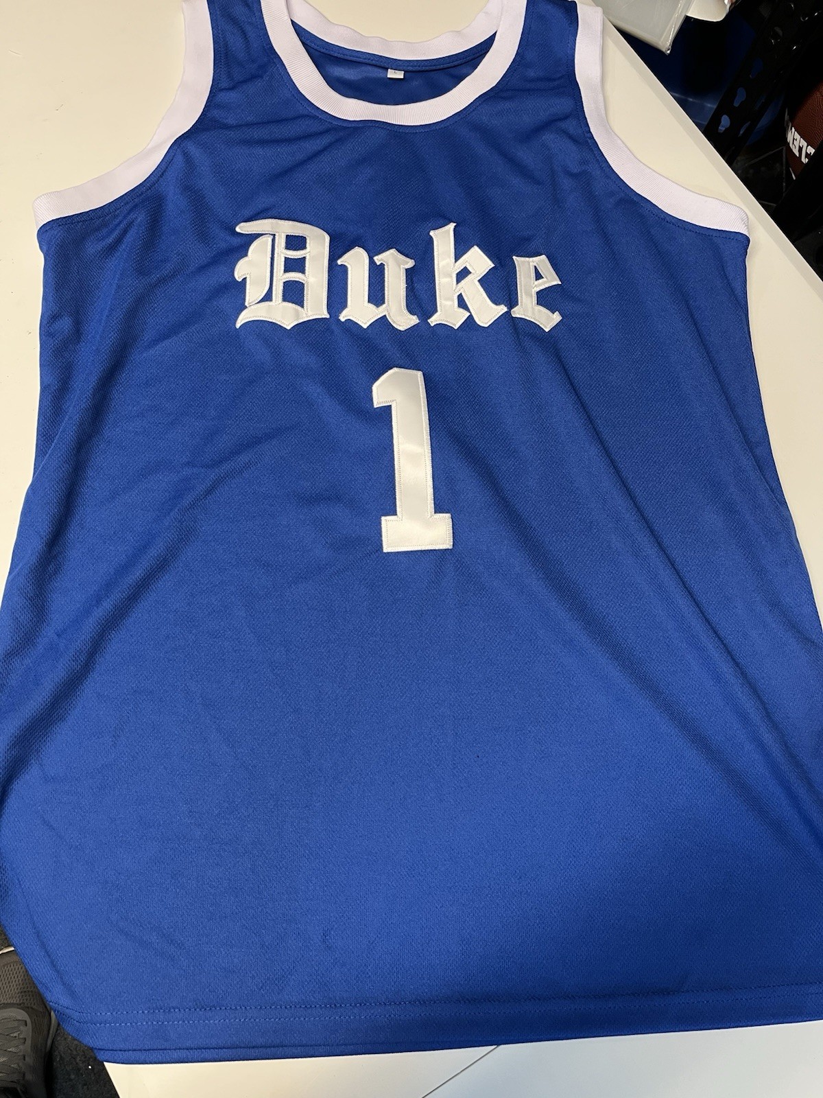 DUKE BLUE DEVILS BASKETBALL 🏀 CALEB FOSTER JERSEY  LARGE #1