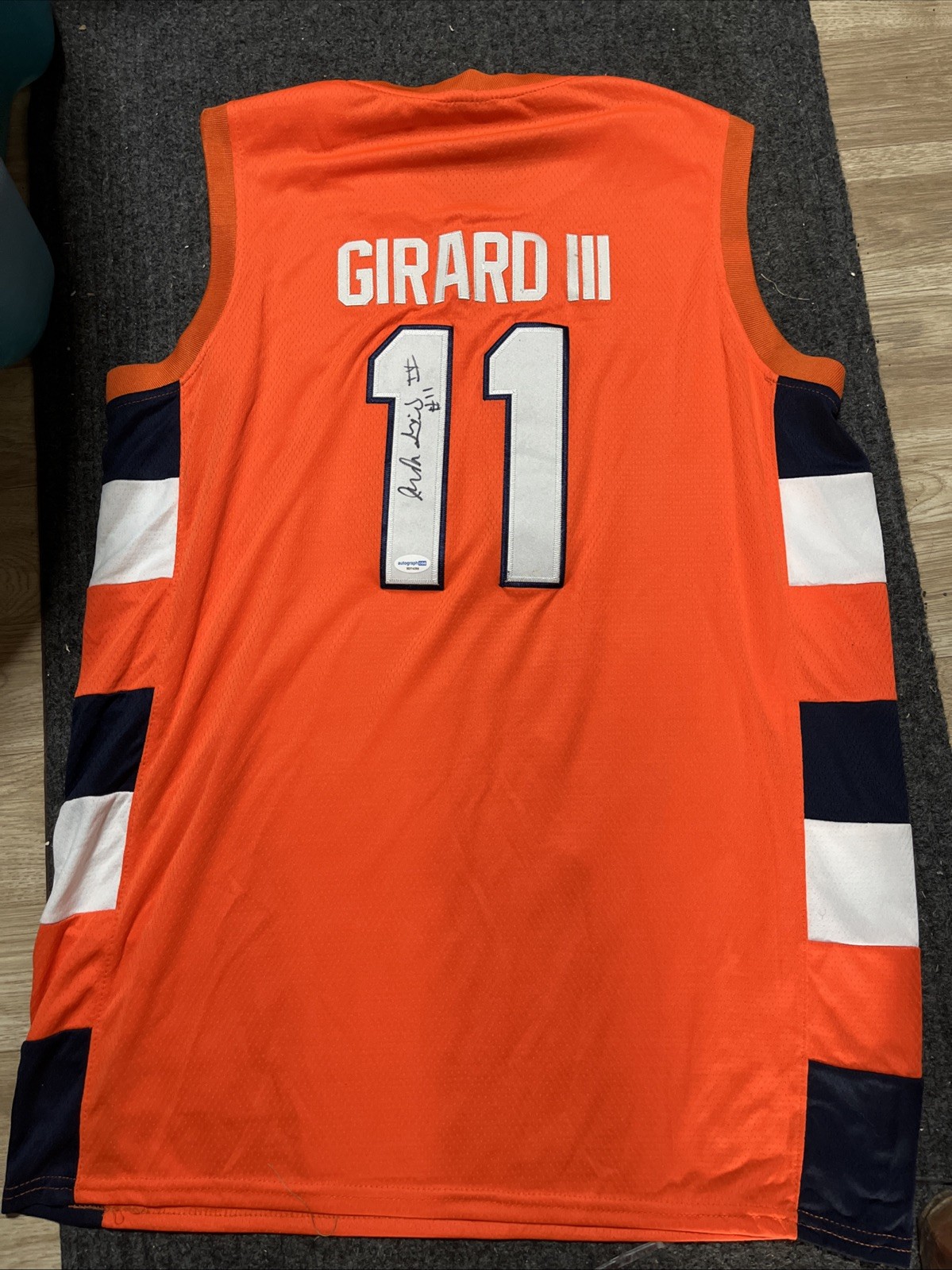 SYRACUSE ORANGE- JOE GIRARD SIGNED AUTOGRAPH JERSEY COA CUSE BASKETBALL ACOA COA