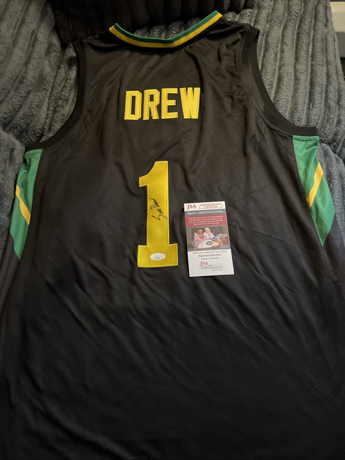 SCOTT DREW BAYLOR BEARS SIGNED AUTOGRAPHED JERSEY JSA  COA XL COACH BASKETBALL