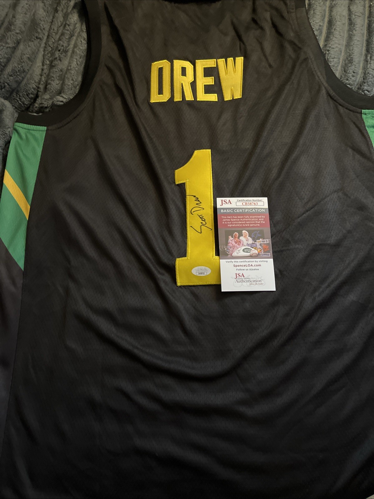 SCOTT DREW BAYLOR BEARS SIGNED AUTOGRAPHED JERSEY JSA  COA XL COACH BASKETBALL