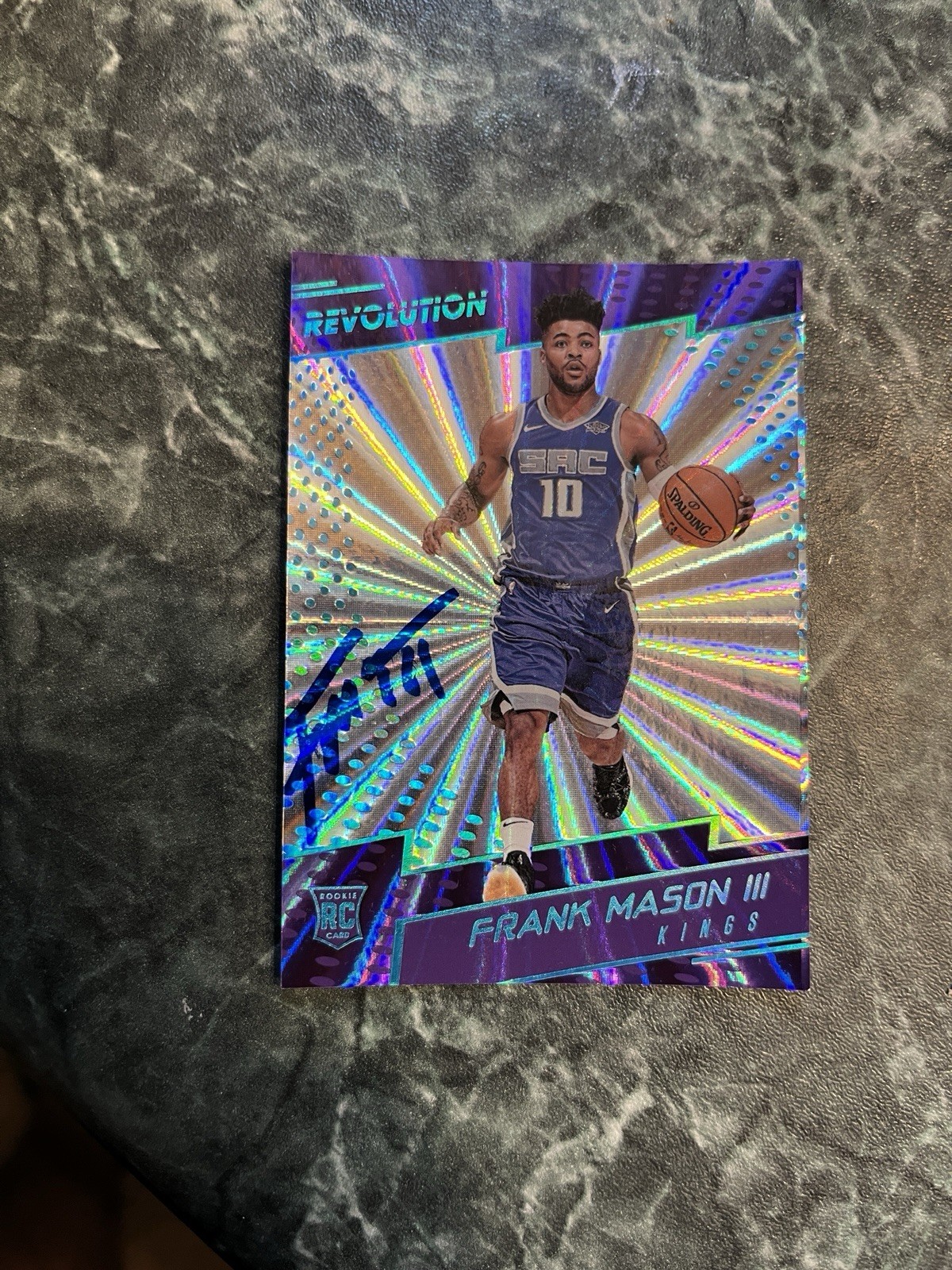 Frank Mason III  Signed Autograph Panini Revolution Sacramento Kings /75 Rare