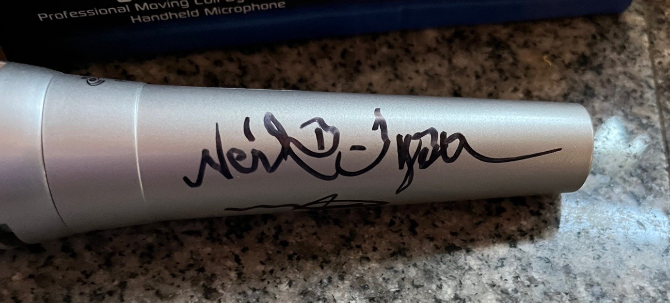 NEIL DEGRASSE TYSON SIGNED AUTOGRAPH MICROPHONE CAS CERTIFIED ASTROPHYSICIST