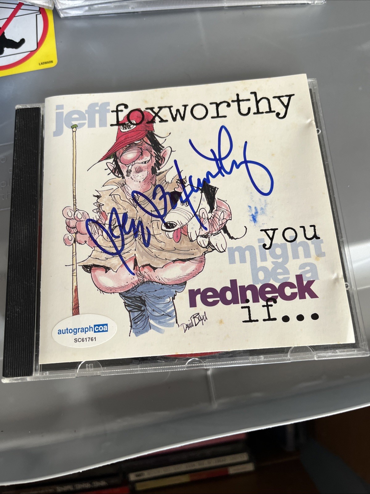 ACTOR COMEDIAN JEFF FOXWORTHY  SIGNED AUTOGRAPHED CD ACOA COA