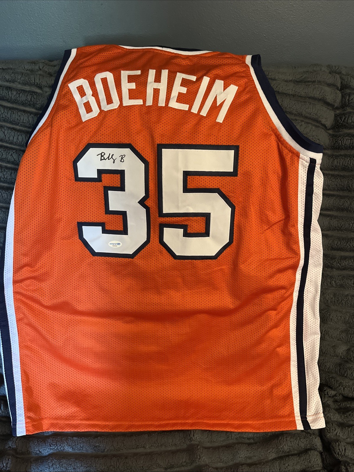 SYRACUSE ORANGE-BUDDY BOEHEIM SIGNED AUTOGRAPH JERSEY ACOA COA NBA CUSE 🏀 STAR