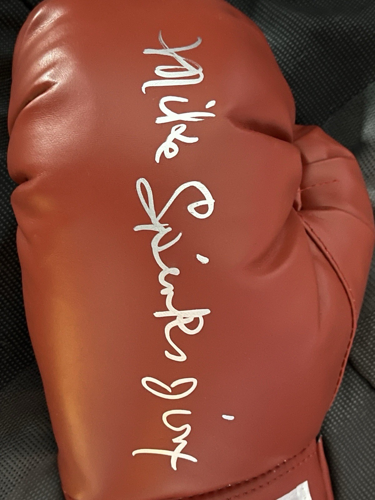 Michael Spinks Auto Signed Boxing Glove ACOA Certified Full Long Signature Hof