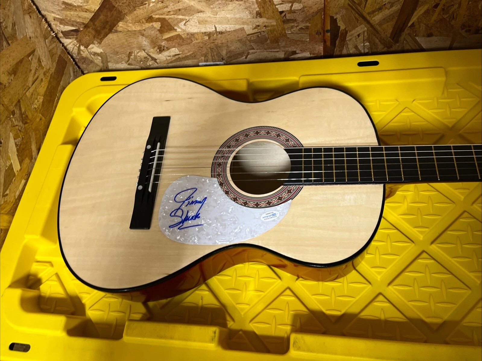 POLKA KING JIMMY STURR SIGNED AUTOGRAPHED GUITAR FS ACOA CERTIFIED 18x Grammy