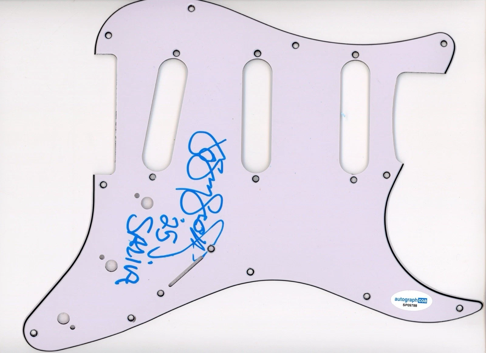 SALIVA JOSEY SCOTT SIGNED AUTOGRAPHED STRAT PICKGUARD ACOA CERTIFIED HERO ALWAYS