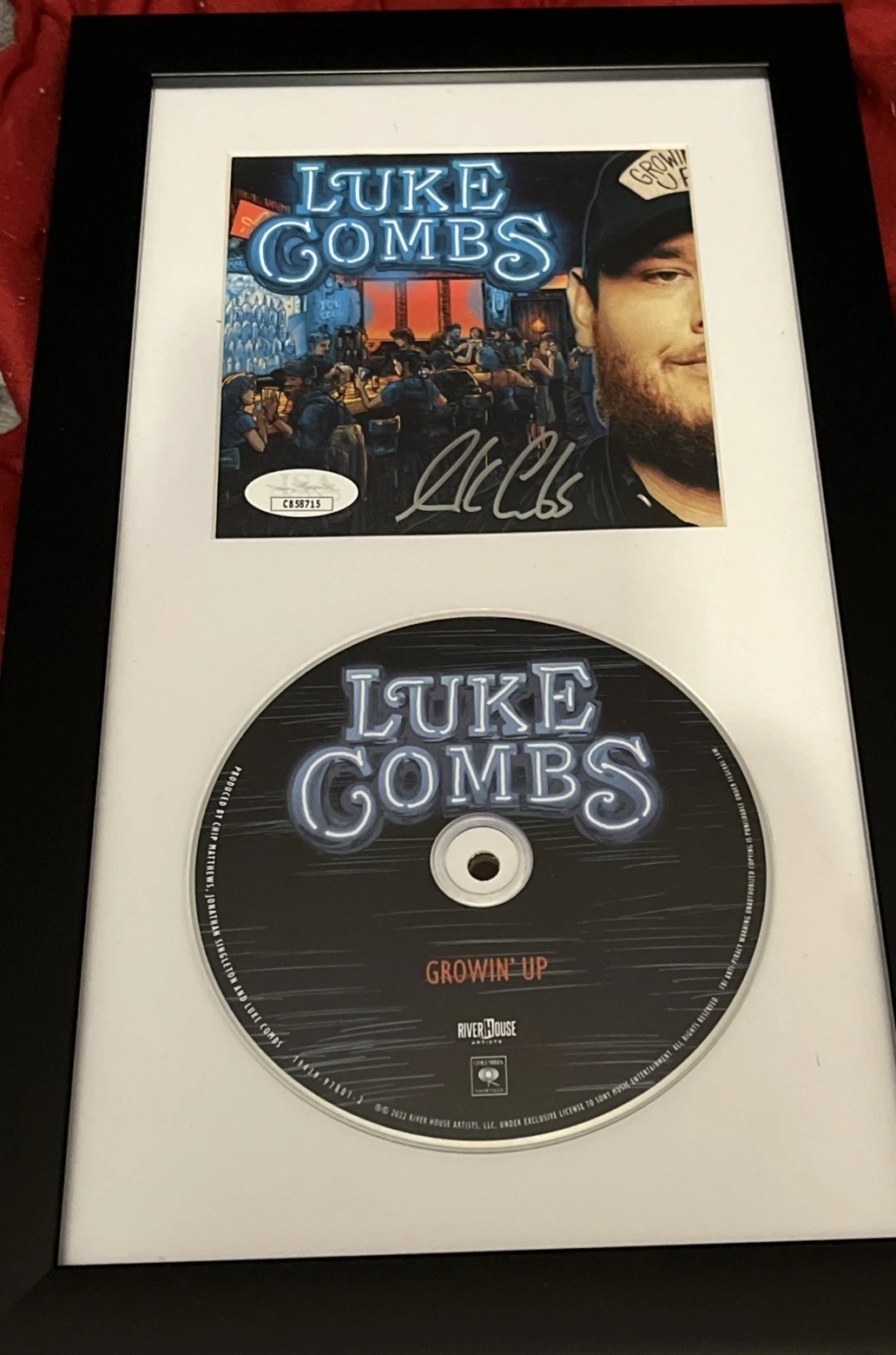 LUKE COMBS GETTIN OLD SIGNED AUTOGRAPH FRAMED CD DISPLAY JSA COA COUNTRY RARE