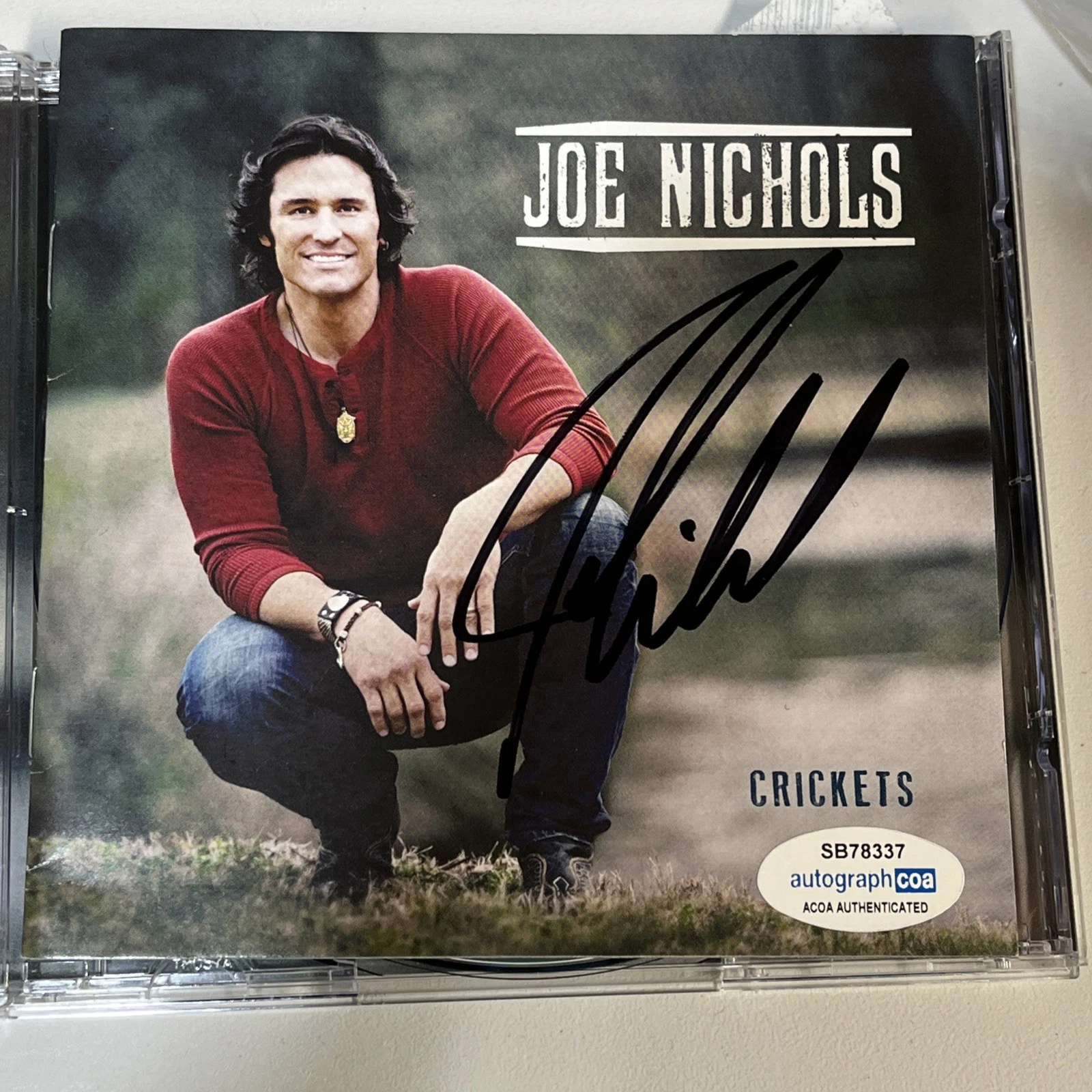 JOE NICHOLS SIGNED AUTOGRAPHED CD ACOA COA CRICKETS COUNTRY STAR RARE