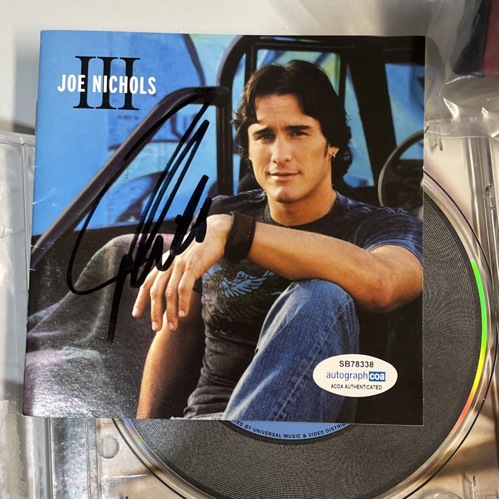 JOE NICHOLS SIGNED AUTOGRAPHED CD ACOA COA III COUNTRY STAR RARE
