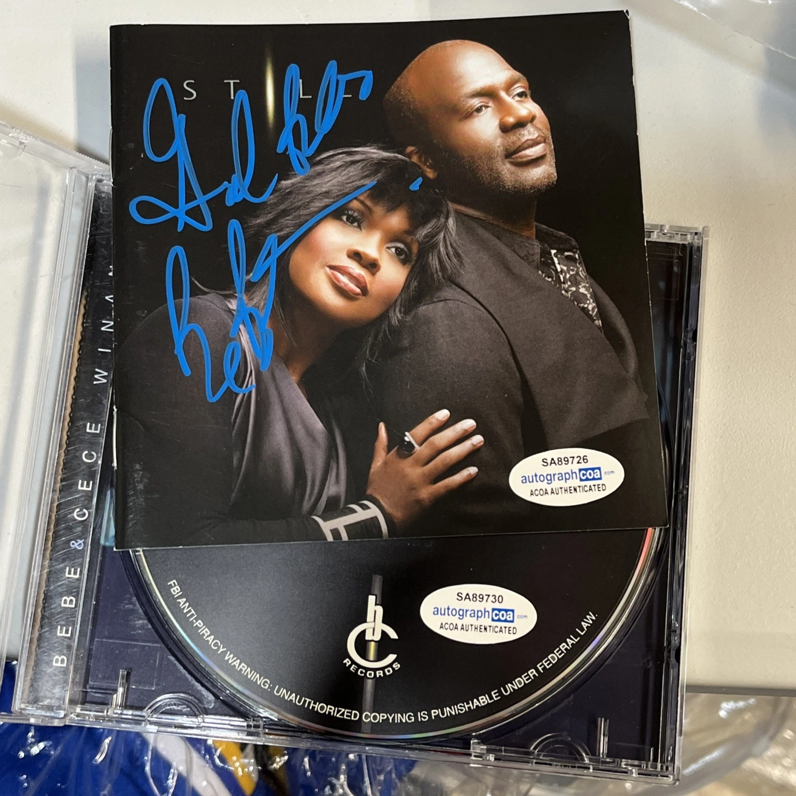 BEBE WINANS SIGNED AUTOGRAPH CD CECE STILL ACOA CERTIFIED
