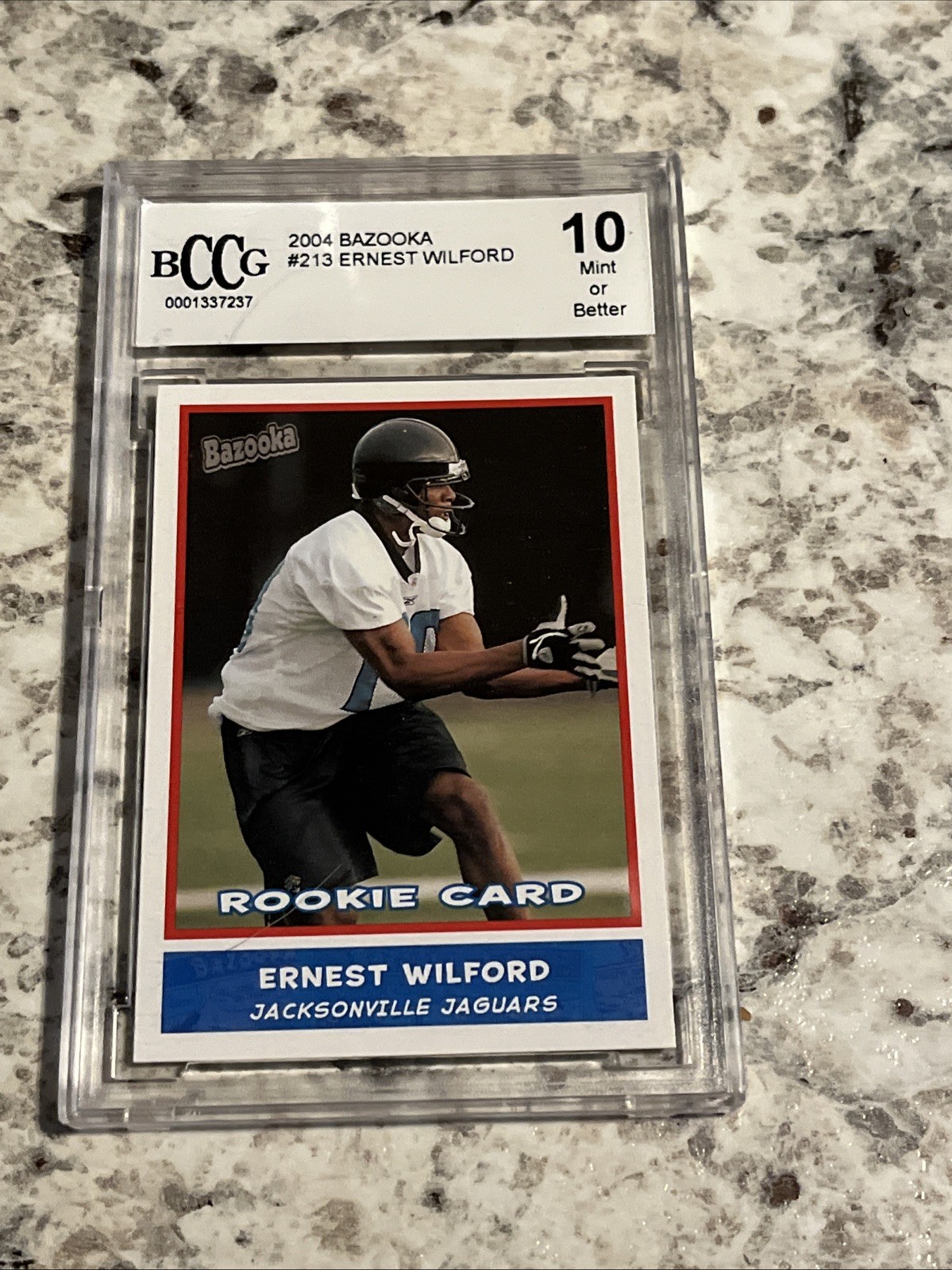 2004 Bazooka #213 Ernest Wilford BCCG 10 MINT RARE JACKSONVILLE JAGUARS