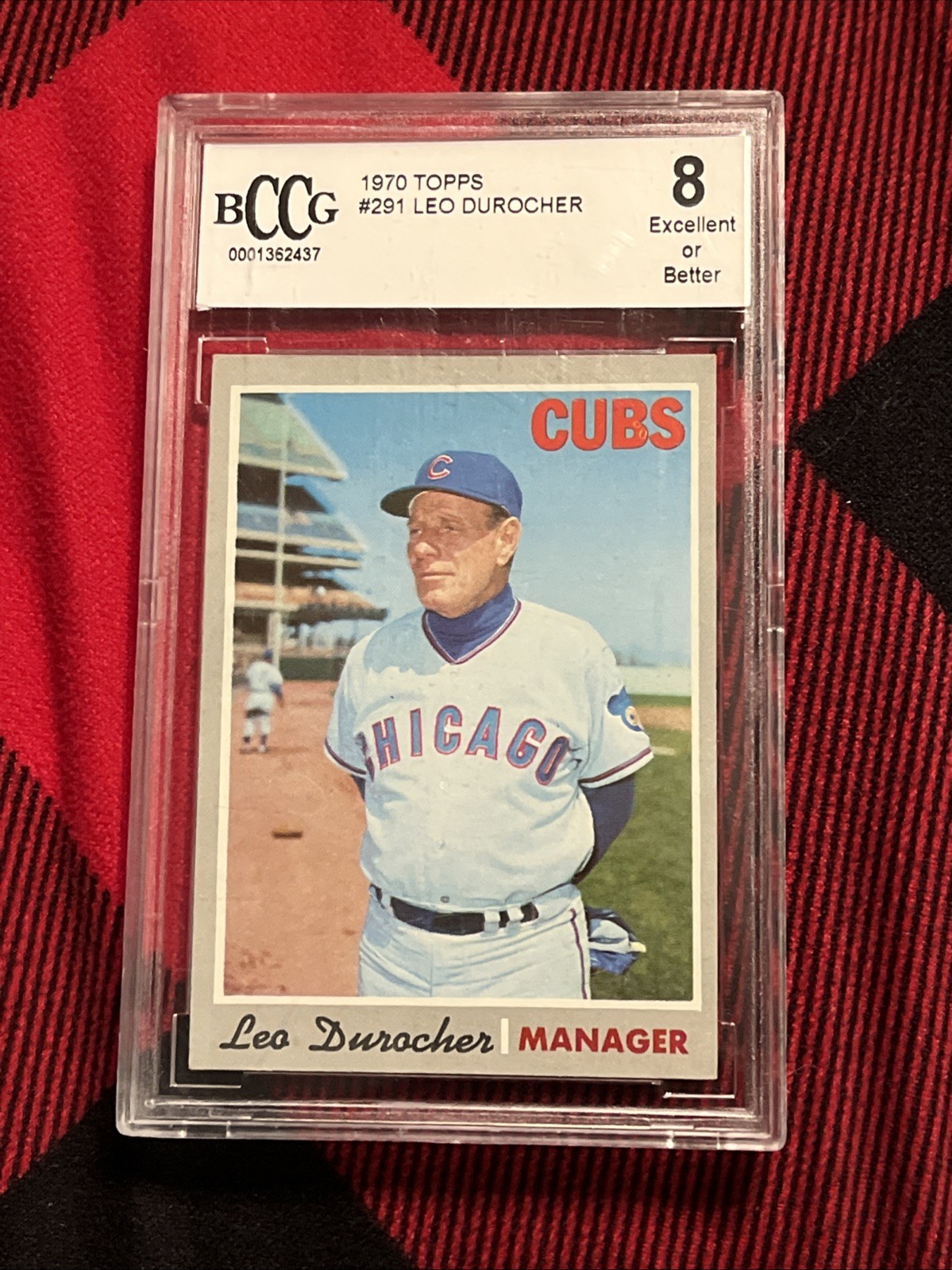 1970 TOPPS #291 MANAGER LEO DUROCHER HOF BCCG 8 EXCELLENT