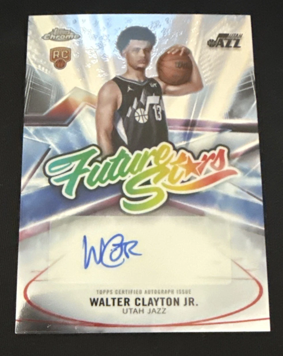 Walter Clayton Jr Topps Chrome 2025-26 Auto Future Stars