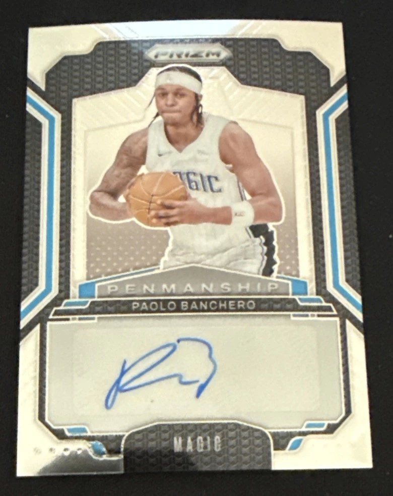 🔥 Paolo Banchero Autographed 2024 Panini Penmanship Prizm – Orlando Magic 🔥