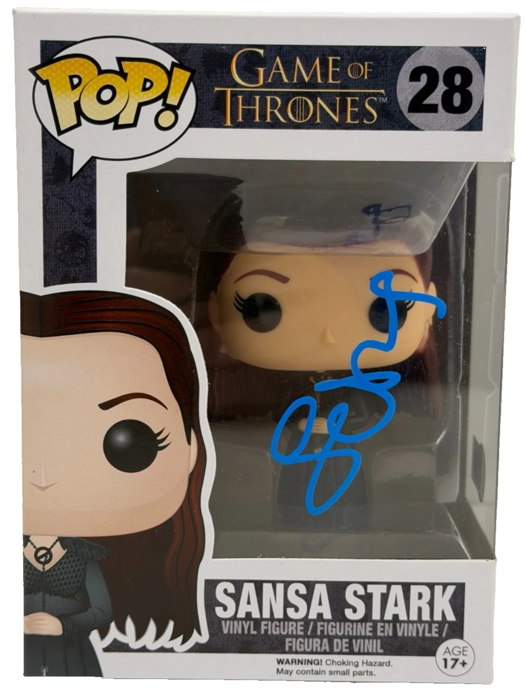 Sophie Turner Signed Sansa Stark Funko Game of Thrones Autograph Beckett