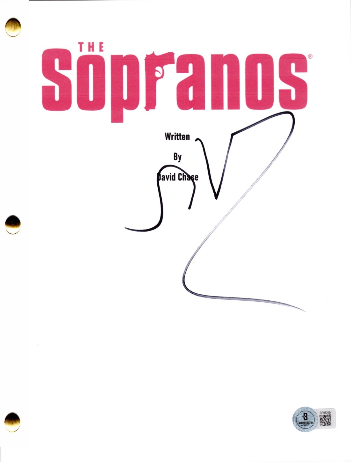 Steven Van Zandt Signed The Sopranos Pilot Script Authentic Autograph Beckett