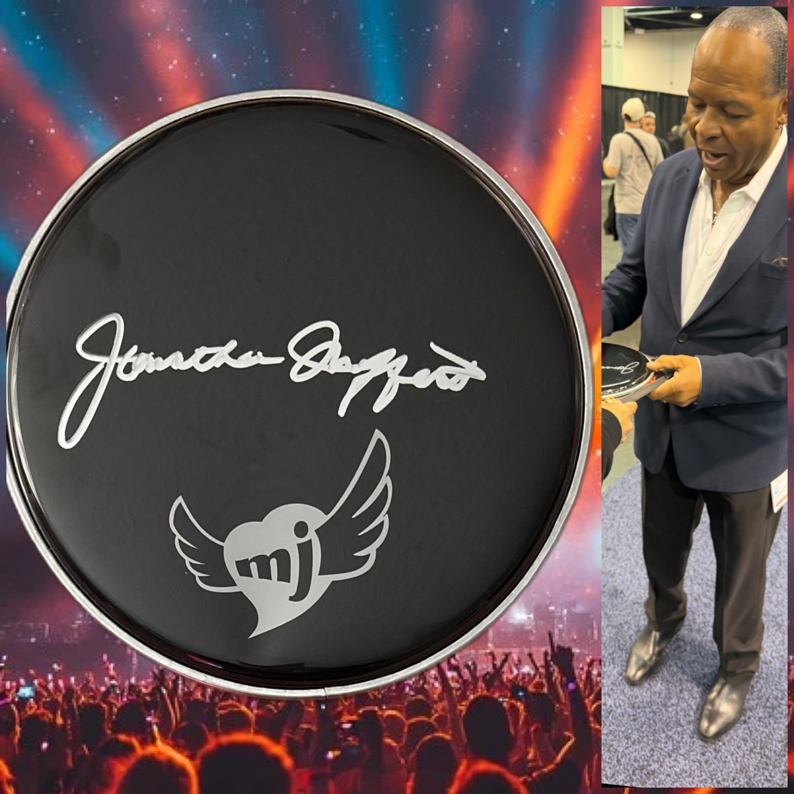 GFA  Michael Jackson's Drummer  * JONATHAN MOFFETT * Signed 10