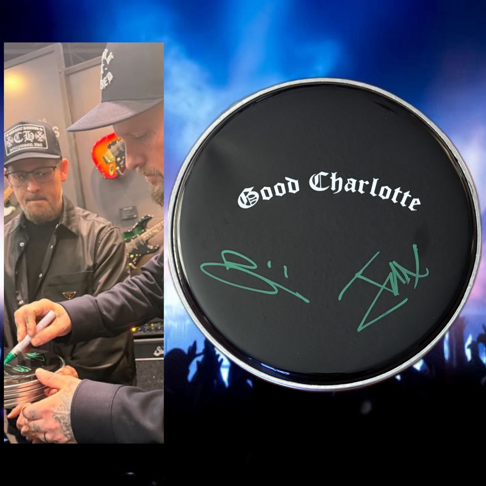 GFA Joel & Benji Madden Band  * GOOD CHARLOTTE *  Signed 10