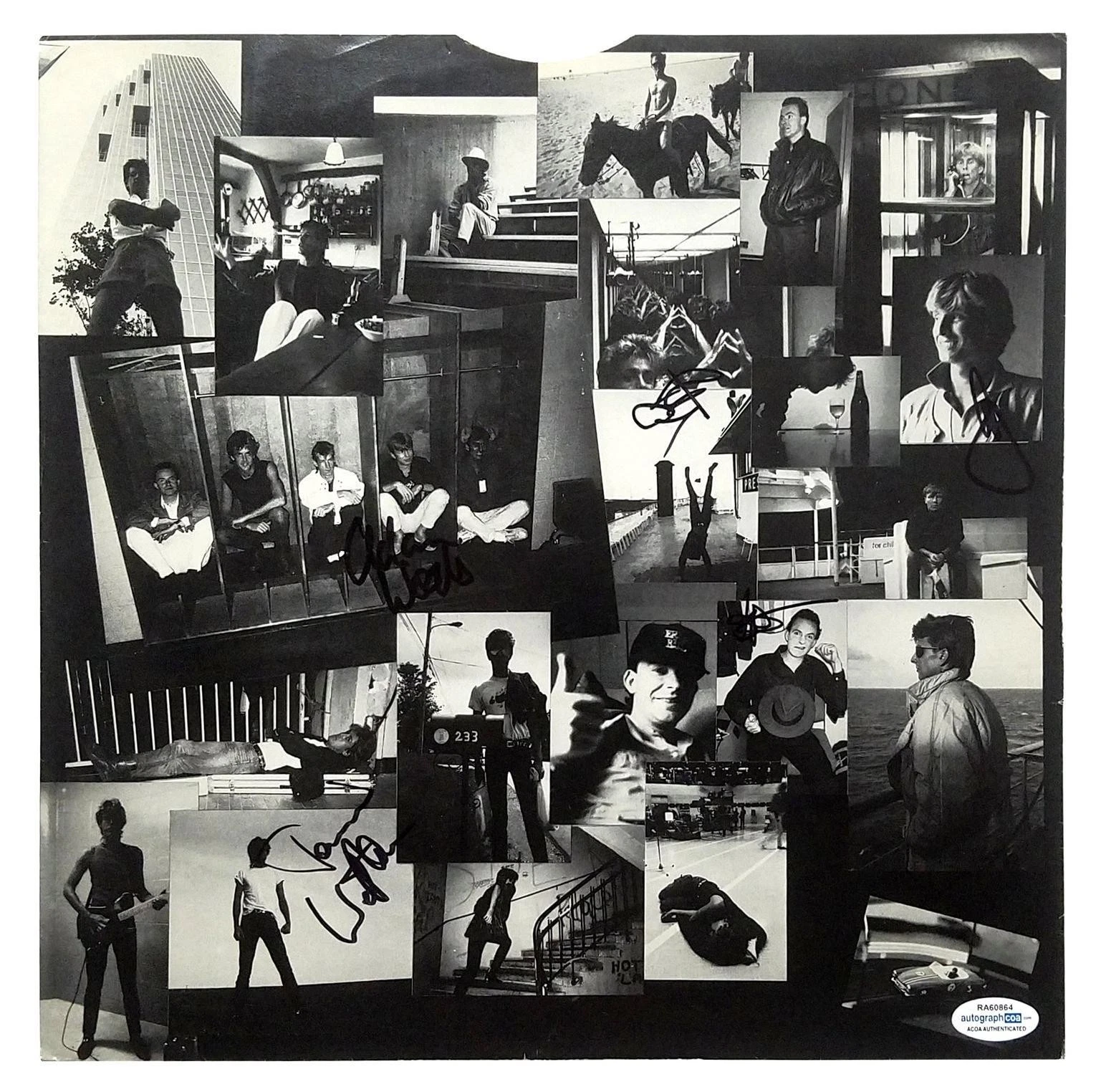 The Fixx Signed X5 Autographed LP Album Sleeve Insert ACOA