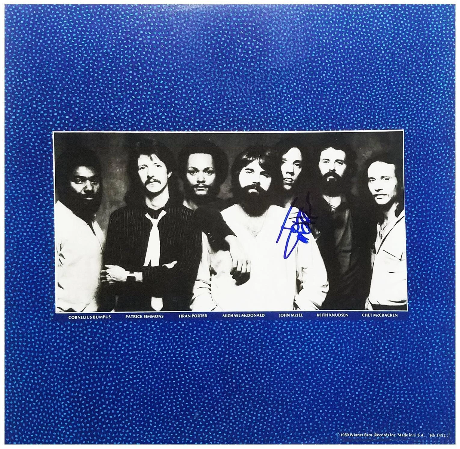 John McFee Signed Autographed Doobie Brothers LP Album Sleeve