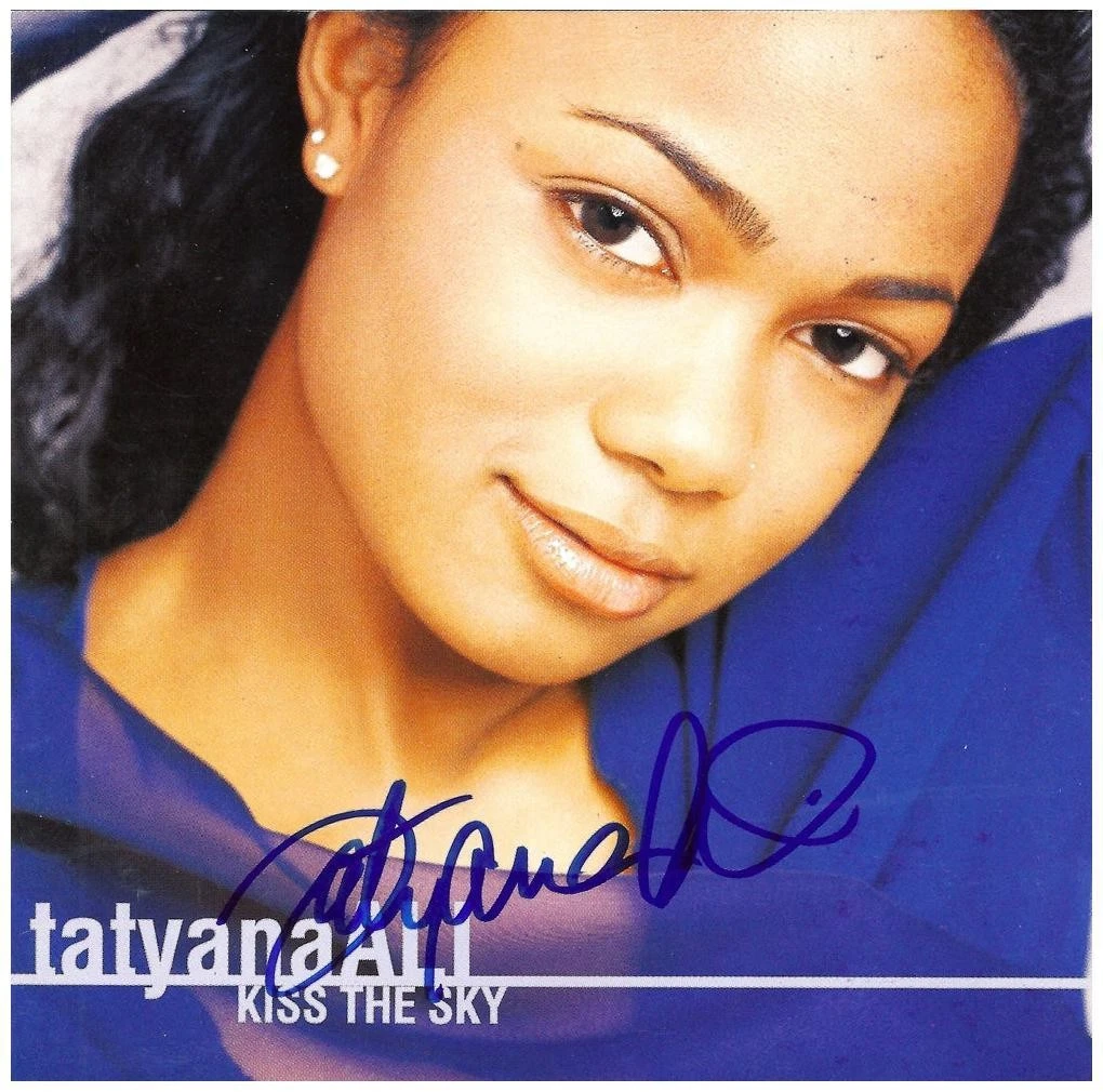 Tatanya Ali Signed Autographed Kiss The Sky CD Cover RD