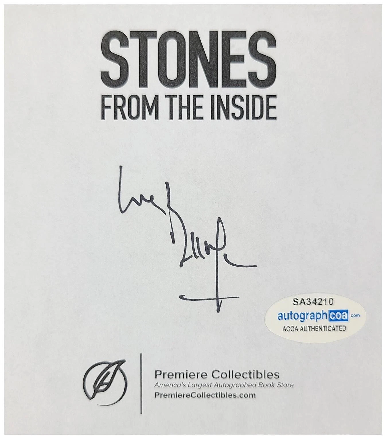 The Rolling Stones Bill Wyman Signed Autographed Book ACOA
