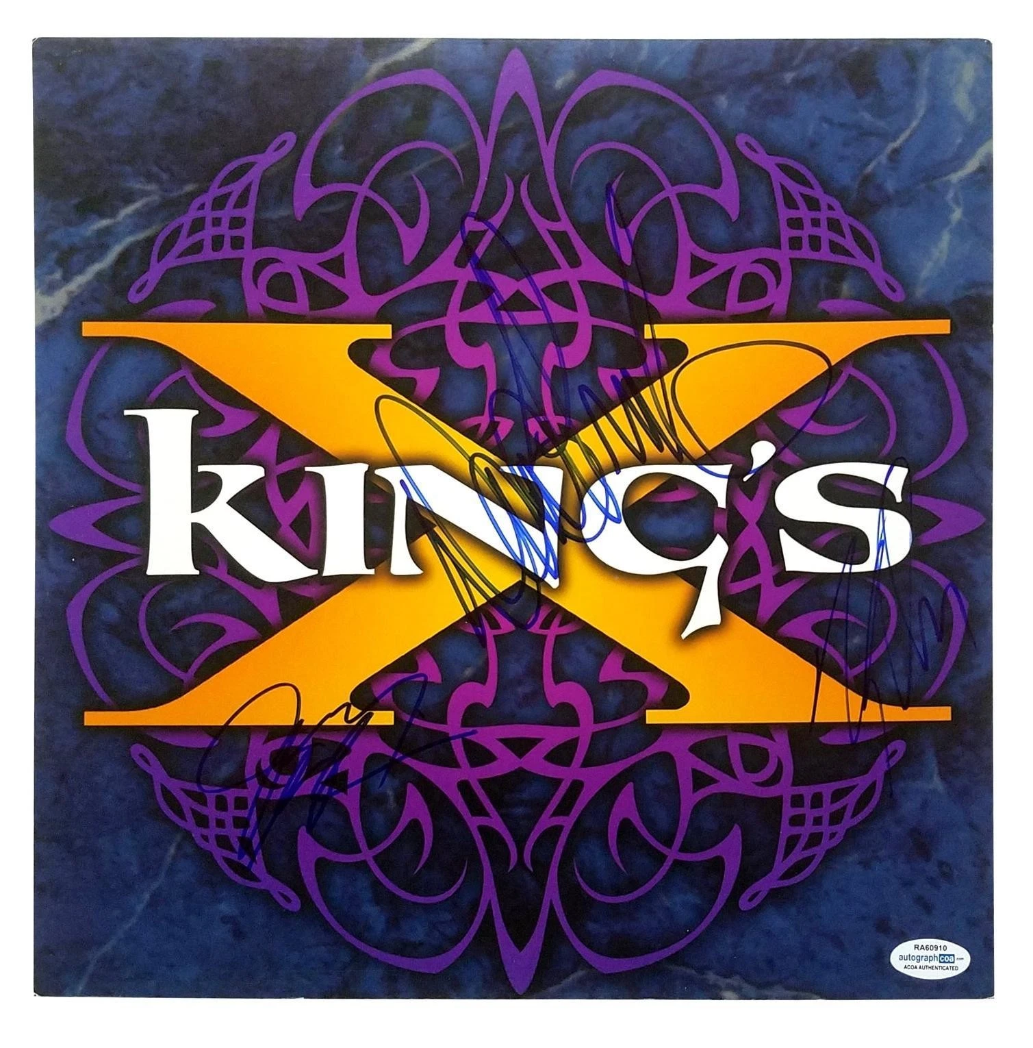 King's X Signed X3 Autographed Album Flat ACOA