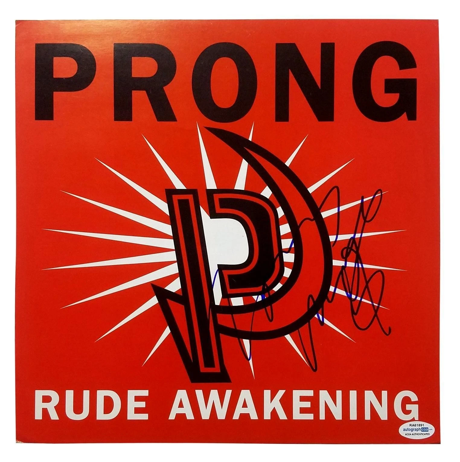 Prong Tommy Victor Signed Autographed Album Flat ACOA