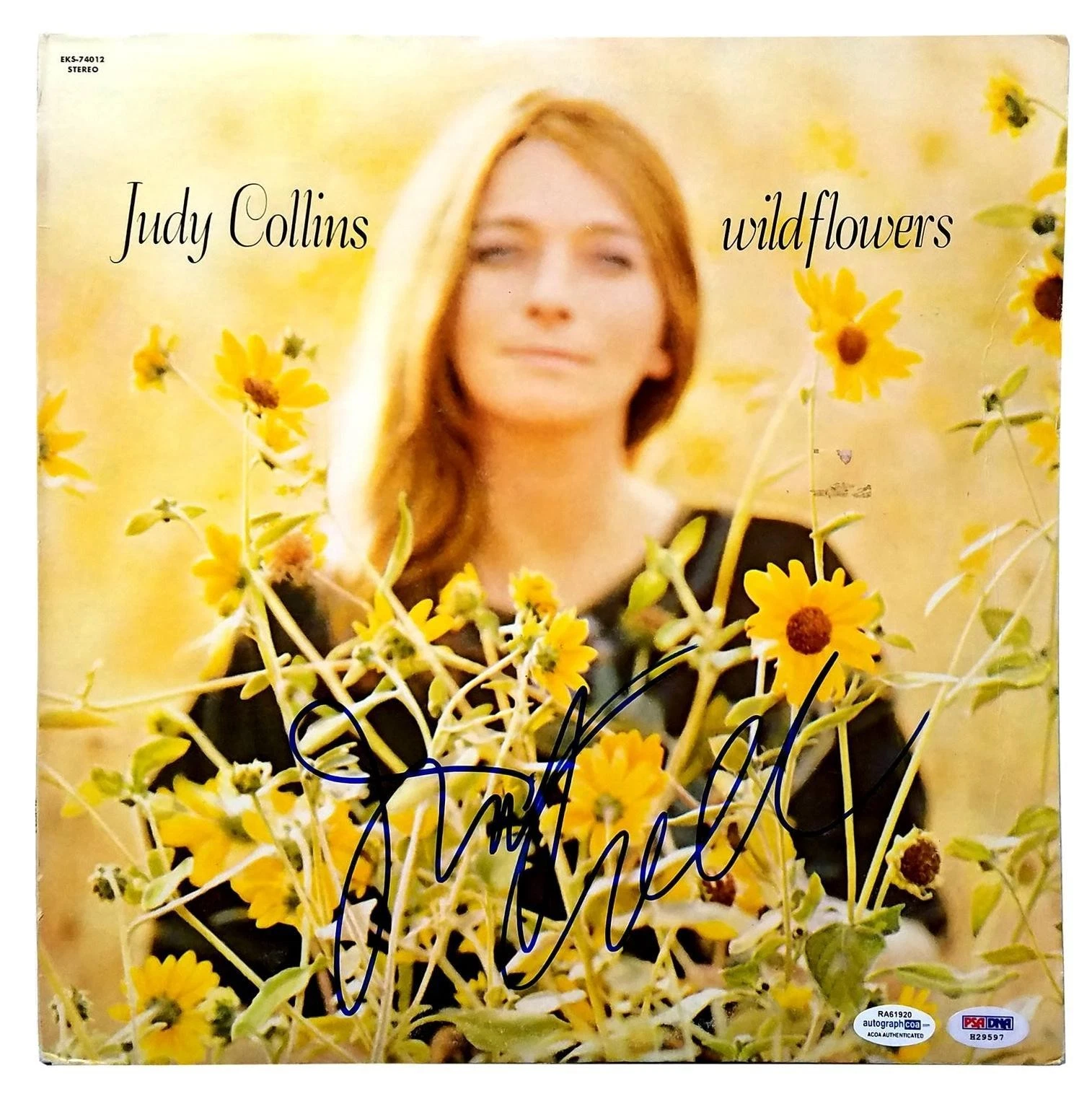 Judy Collins Signed Autographed Record Album LP ACOA PSA