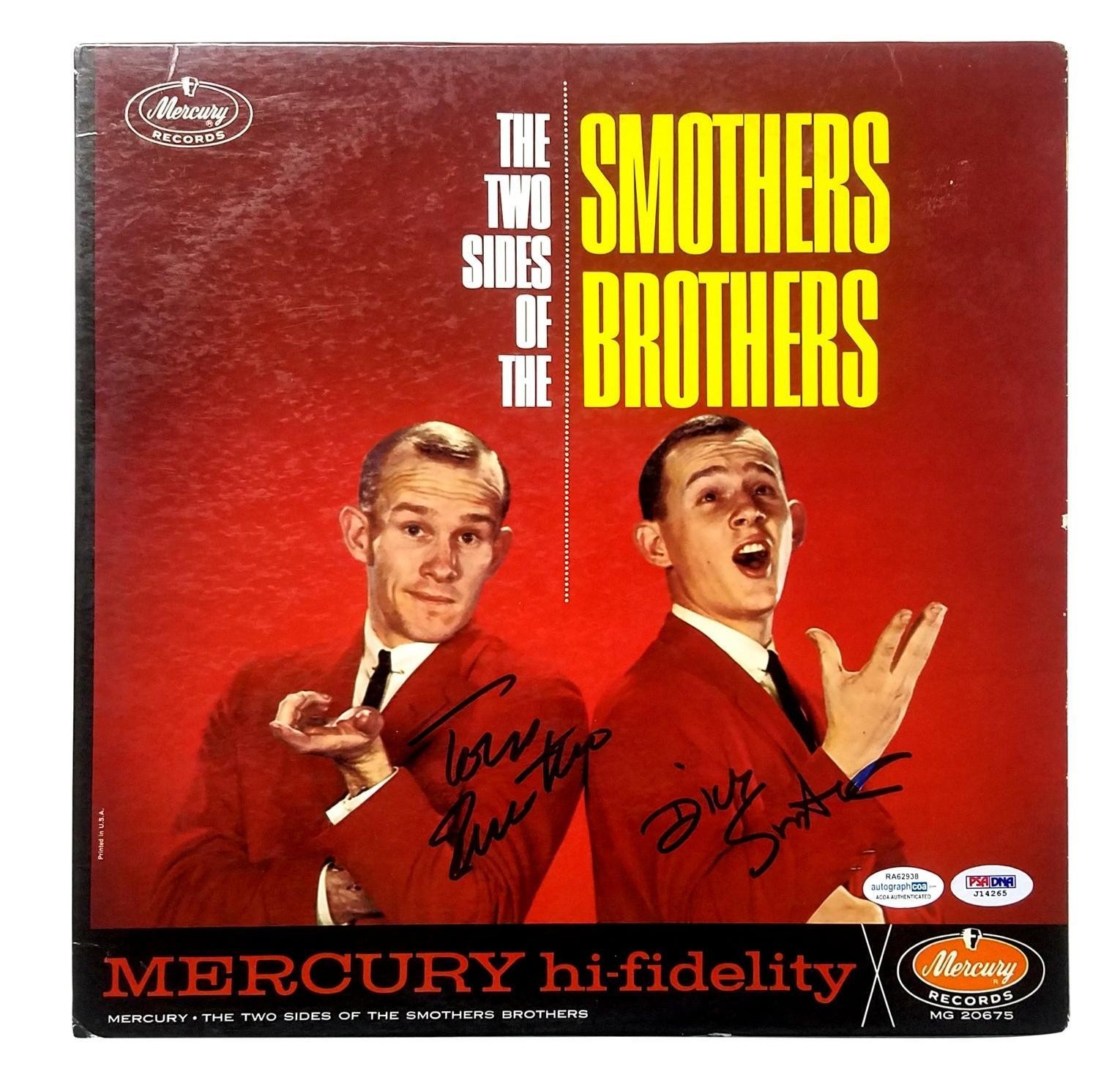 Smothers Signed Autographed Record Album LP ACOA PSA