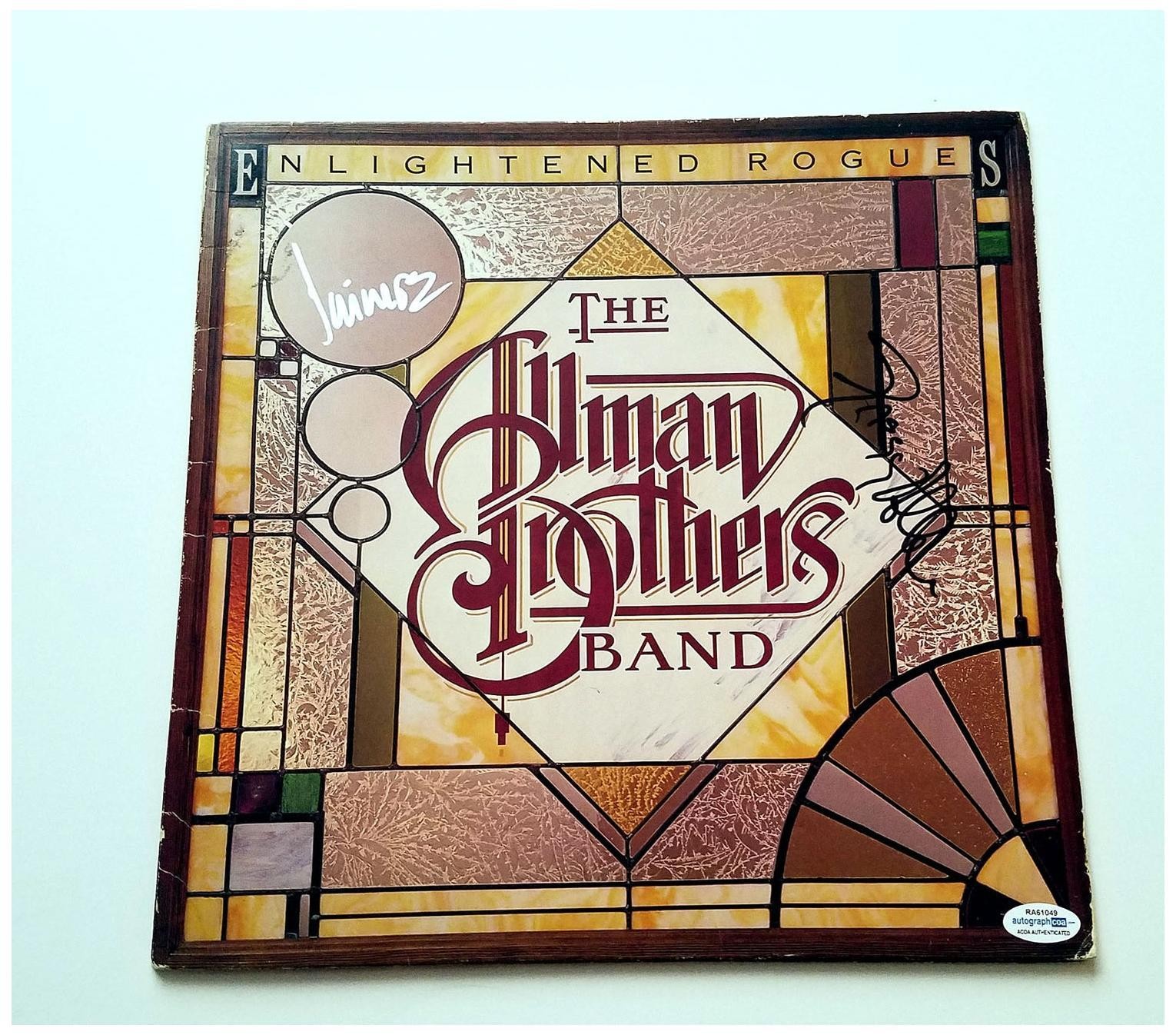The Allman Brothers Band Signed Enlightened Rogues Autographed Album LP ACOA