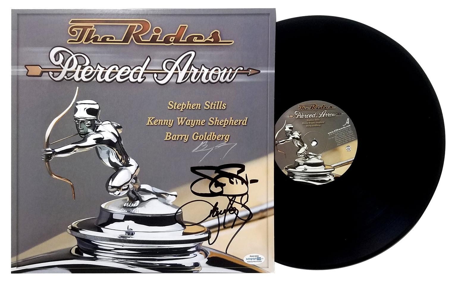 The Rides Stephen Stills Kenny Wayne Shepherd Signed LP ACOA