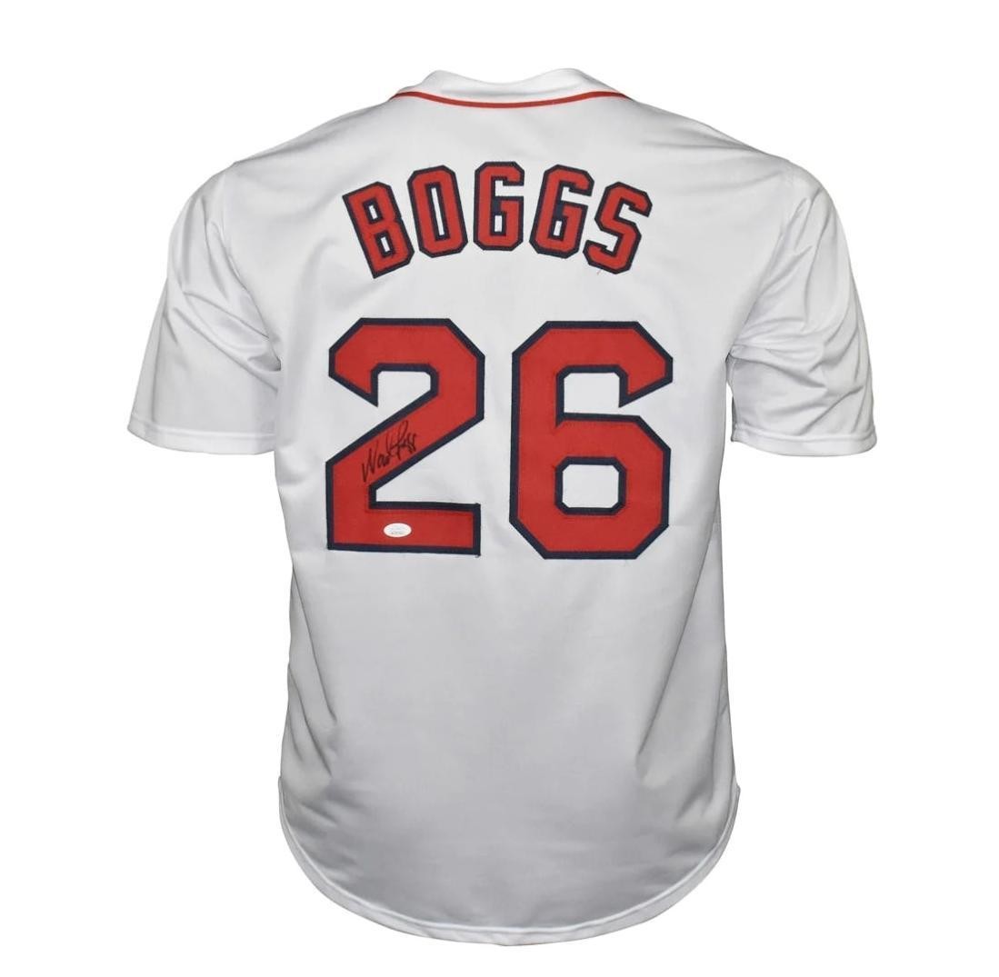 Wade Boggs Signed Boston Red Sox White Jersey JSA Witness JSA