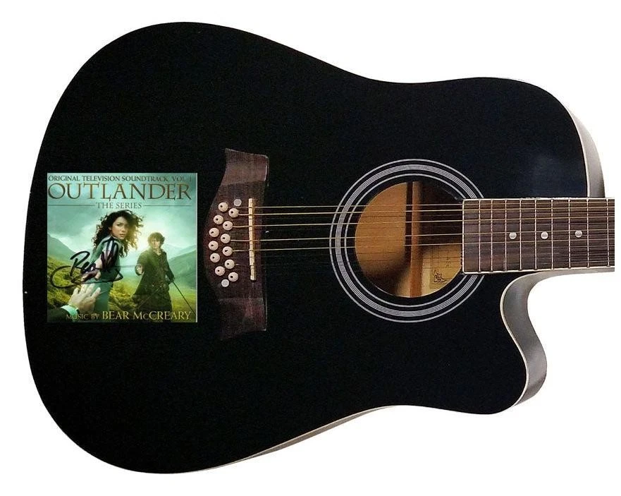 Bear McCreary Autographed CD Cover 12 String Acoustic Guitar