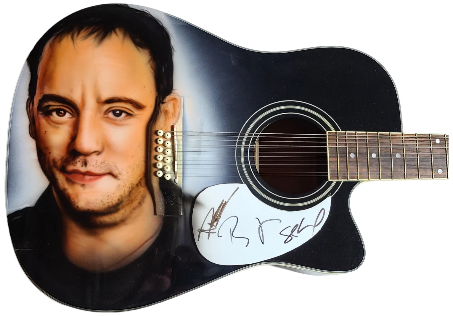 Dave Matthews Band Autographed Hand Airbrushed 12-String Acoustic Electric Guita