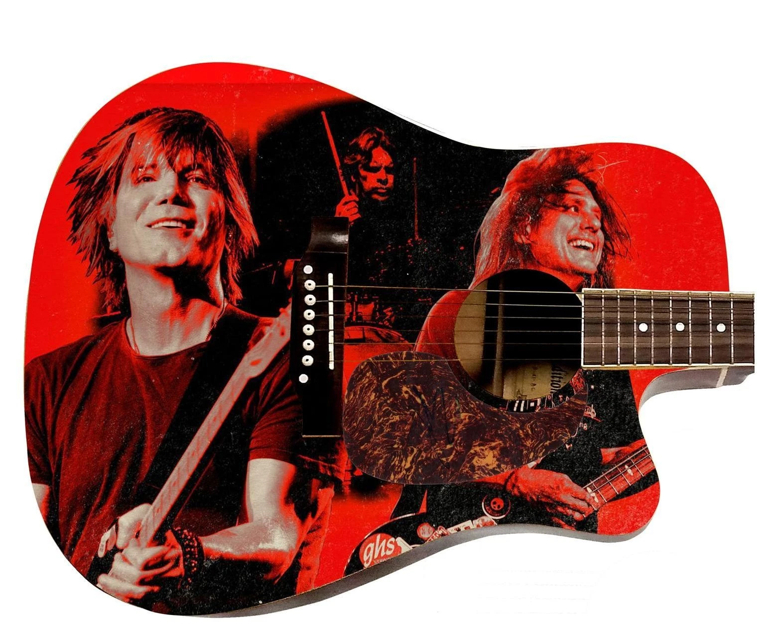 Goo Goo Dolls Johnny Rzeznik Signed 1:1 Graphics Photo Guitar