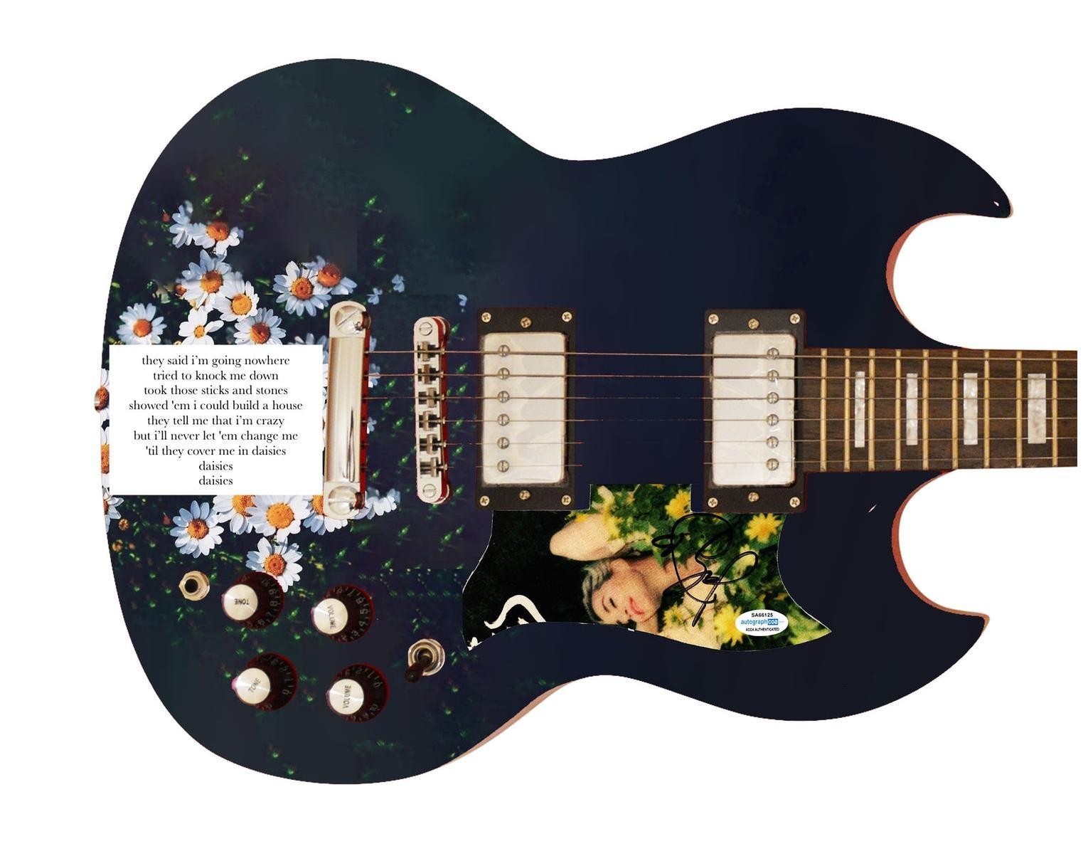 Katy Perry Signed Autographed Photo Graphics Guitar ACOA ACOA