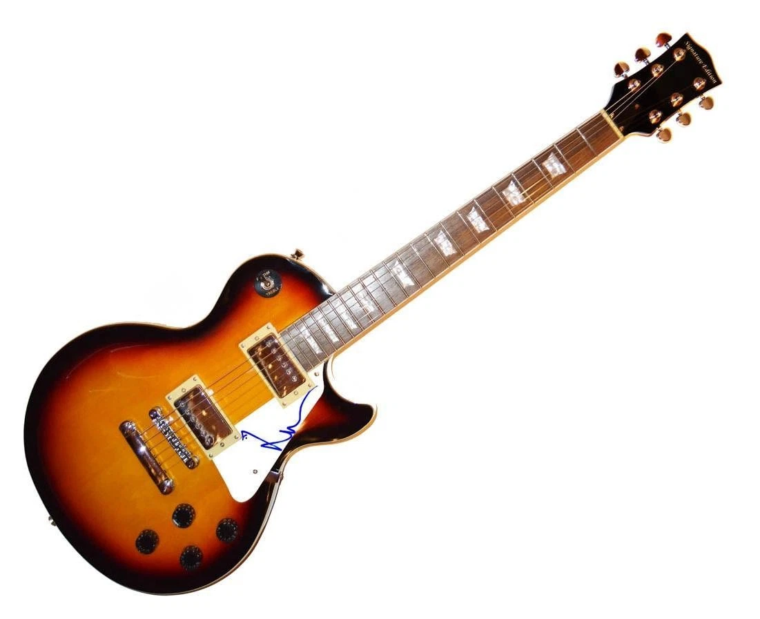 Pink Floyd Nick Mason Signed Autographed LP Guitar JSA