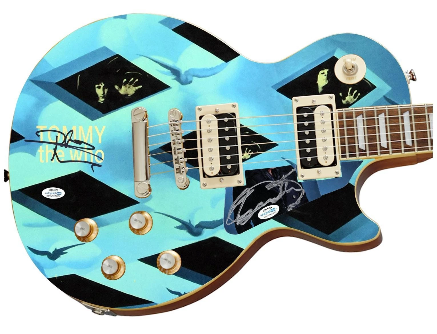 The Who Signed Tommy Album Cd 1/1 Custom Graphics Photo Guitar ACOA
