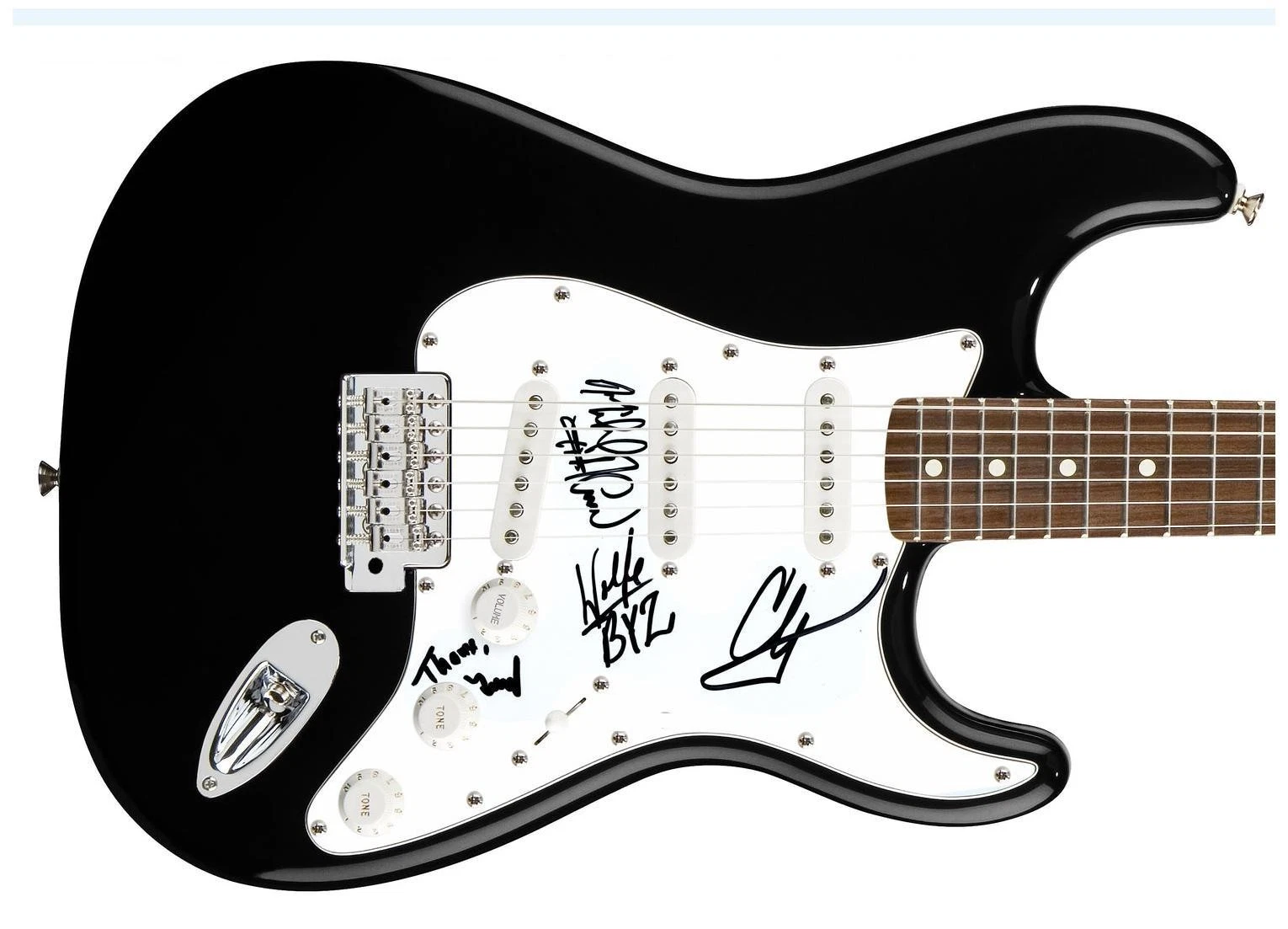 Byzantine Signed Autographed Guitar ACOA