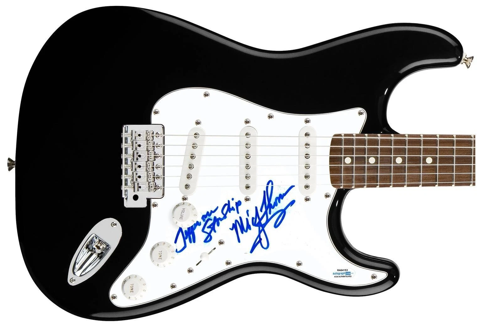 Jefferson Starship Mickey Thomas Signed Autographed Guitar ACOA