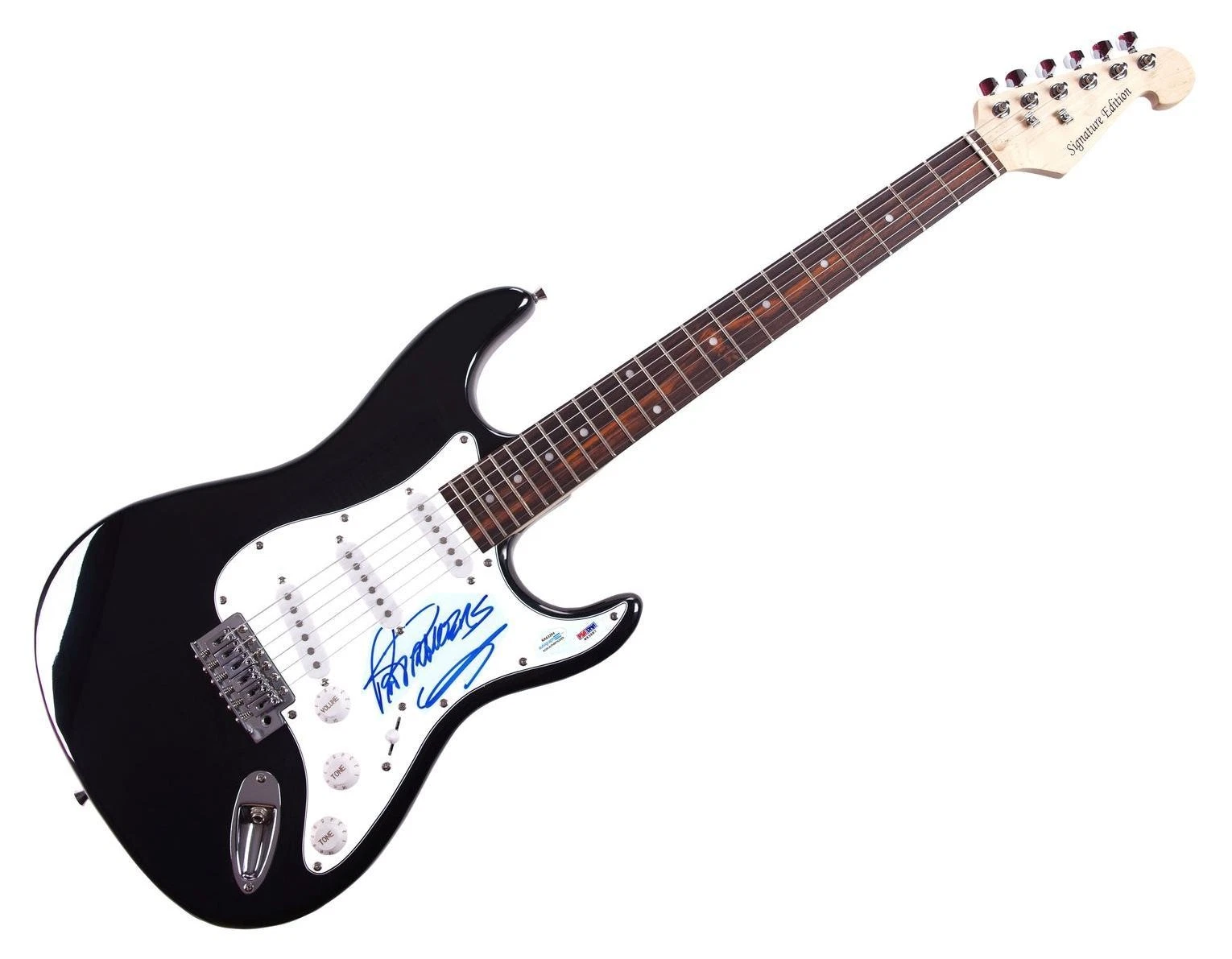 Pat Travers Signed Autographed Guitar ACOA PSA