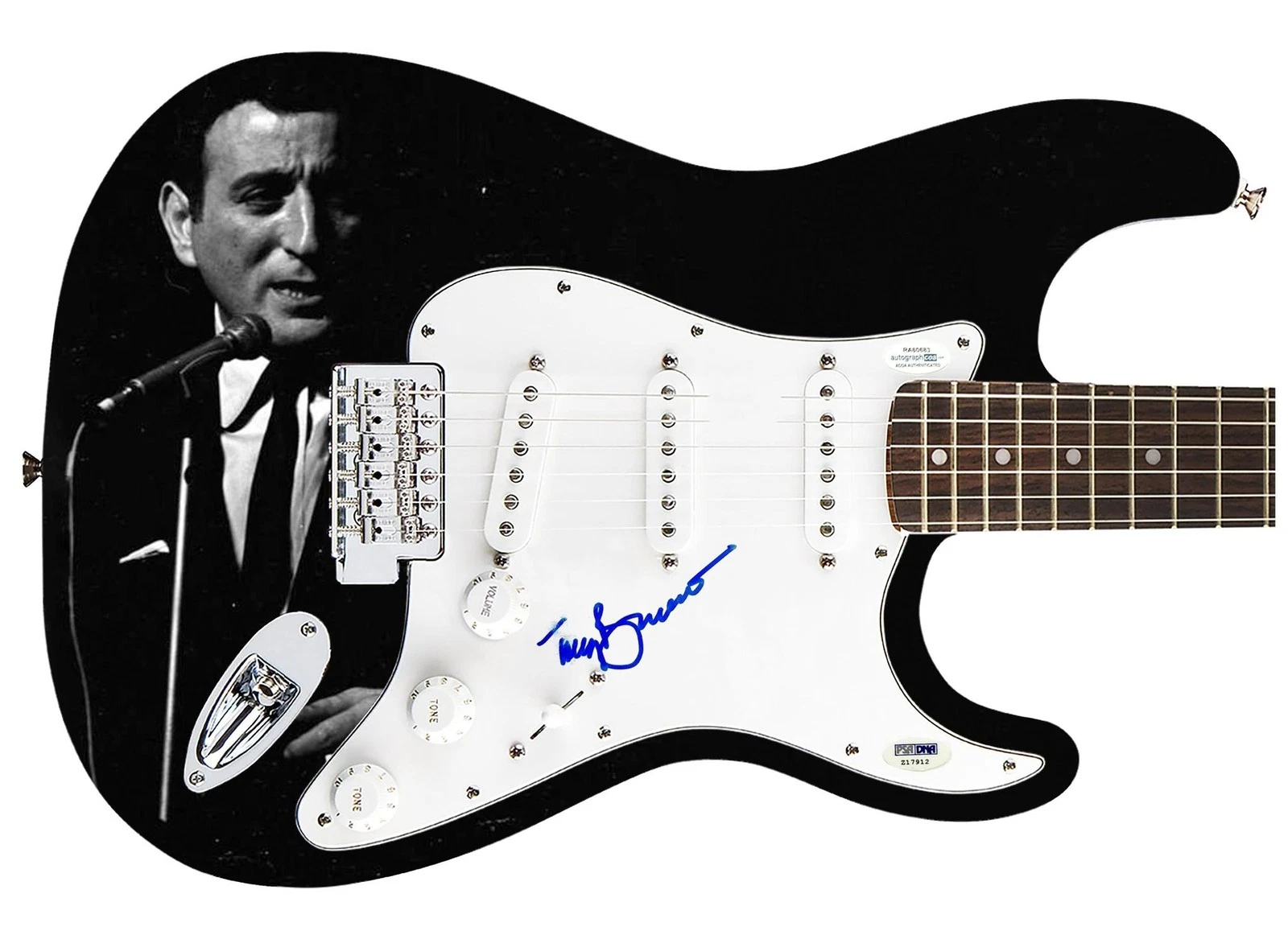 Tony Bennett Signed Autographed Guitar ACOA