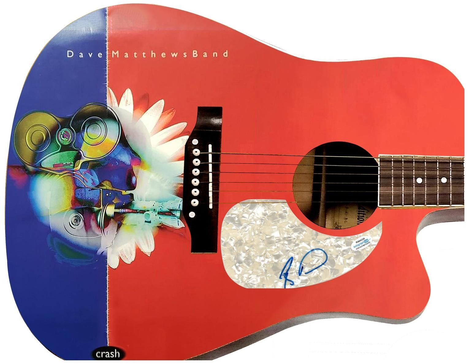 Dave Matthews Band Boyd Tinsley Autographed Custom Graphics Guitar