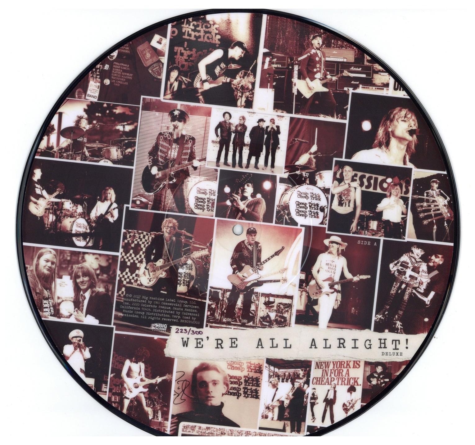 Cheap Trick Limited Edition to 300 We’re All Alright Picture Disc Album LP